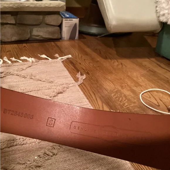 Fossil Logo Patchwork Unique Leather Belt SZ.S - Picture 16 of 16